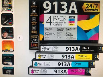 Kit 4 Cartucce 913A nuove