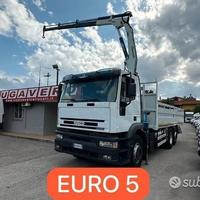 Magirus 260e39 e5 3 assi gru+cassone