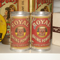 barattolo in latta royal baking vintage di lievito