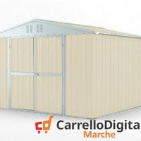 Box struttura lamiera Acciaio 327x307cm avorio