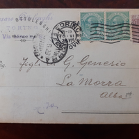 Cartolina antica,Ottolenghi,francobolli antichi