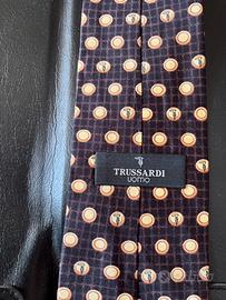 Cravatta TRUSSARDI nuova pura seta 100/% pregiata