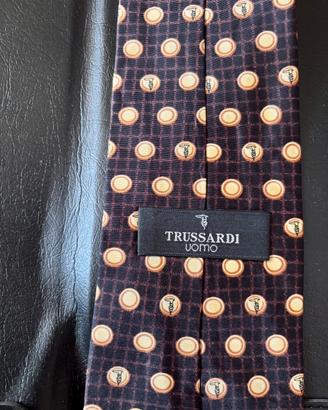 Cravatta TRUSSARDI nuova pura seta 100/% pregiata