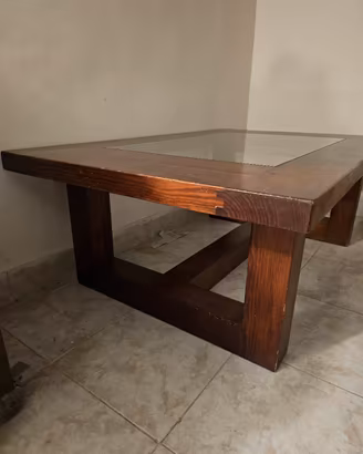 Tavolino da Salotto con ripiano in vetro