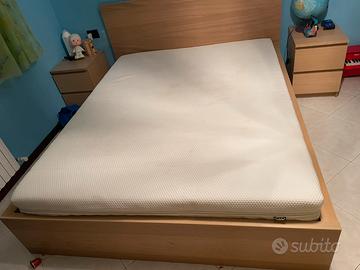 Letto matrimoniale ikea con materasso