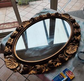 Magnifico Specchio Ovale Vintage/Antico 