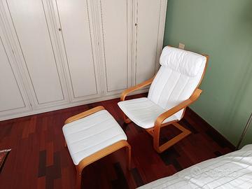 IKEA Poang poltrona e poggiapiedi