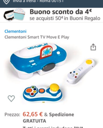 Smart TV Consolle wireless+4 schede
