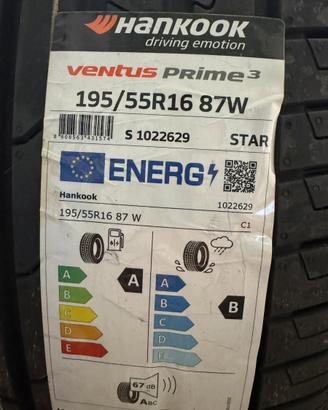 Coppia gomme estive Hankook ventus prome 3