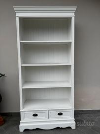 Libreria bianca shabby chic