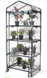 Serra a 4 ripiani per balcone e giardino