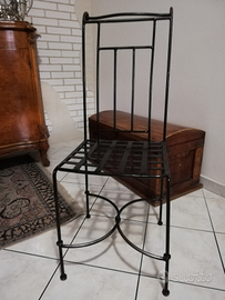 Sedie soggiorno in ferro forgiato