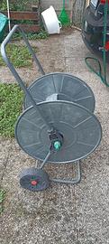 Carrello avvolgi tubo in metallo