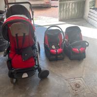 Passeggino gemellare cam