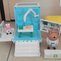 PEPPA PIG AMBULANZA + BARCA NONNO PIG COME NUOVI