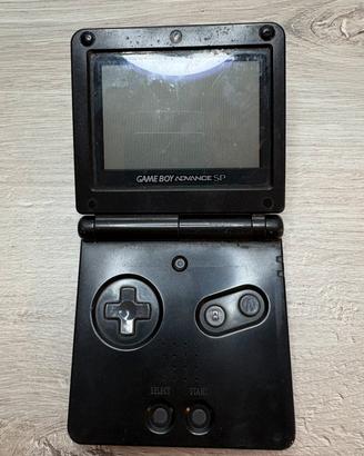 Game Boy Advance SP AGS-001 nero funzionante