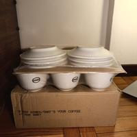 Set 6 tazze + piattini Nimex