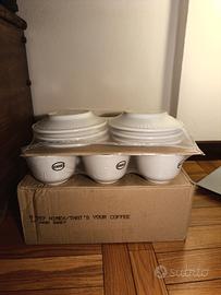 Set 6 tazze + piattini Nimex