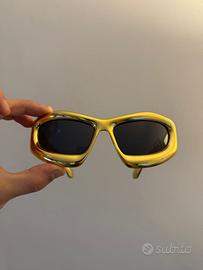 Occhiali da sole gialli retro vintage unisex