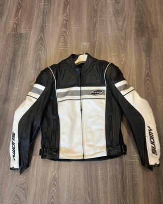 Giacca moto in pelle
