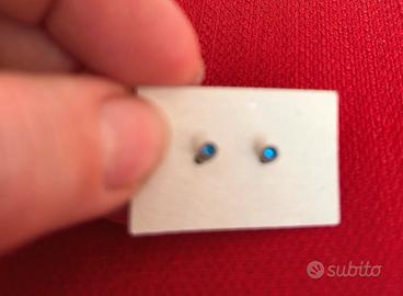 Orecchini Punto Luce Blu - Minimal