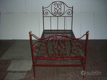 Letto in Ferro Battuto 1 piazza LIBERTY primi 900