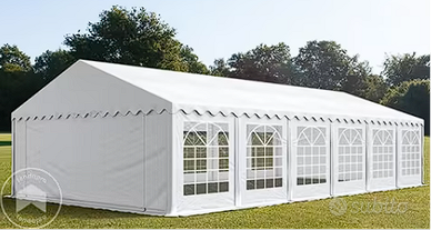 Tendone per feste 6x12m bianco