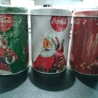 Set 3 scatole in latta Coca-cola 