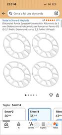 Distanziali  universali 0,5 cm per  4,  5 , 6 fori