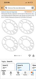 Distanziali  universali 0,5 cm per  4,  5 , 6 fori