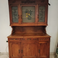 Credenza da cucina in ciliegio inizi 1900