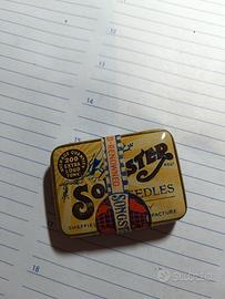 scatola antica puntine grammofono 