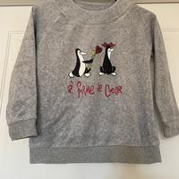 Felpa bambina tezenis 6-7 anni