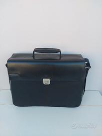 Borsa cartella in pelle nera PIQUADRO