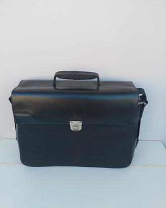 Borsa cartella in pelle nera PIQUADRO