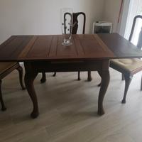 Tavolo 1800 inglese stile Queen Anne  90x90