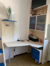 Cameretta completa a soppalco con armadio