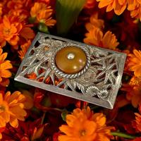 Antica spilla art deco anni 40 argento firmato