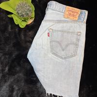 Vintage Short Jeans Levi's 501, Blue Jeans Y2K