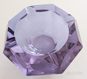 POSACENRE OTTAGONALE IN CRISTALLO