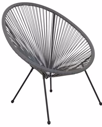 Set da 2 sedie poltrona con corde