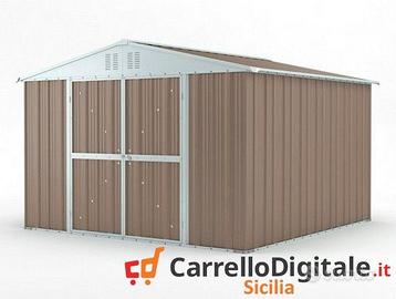 Box struttura lamiera Acciaio 327x307 tortora