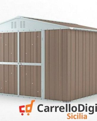 Box struttura lamiera Acciaio 327x307 tortora