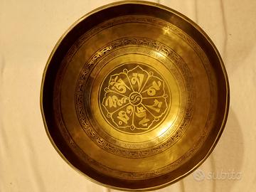 campana tibetata lavorata a mano 