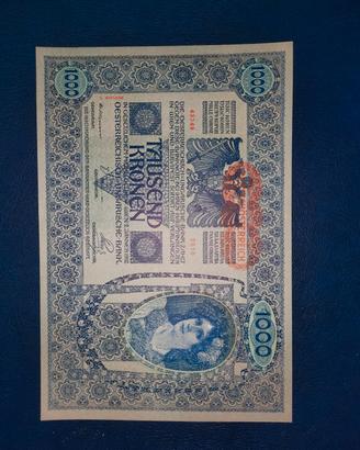 Banconota 1000 Corone Austro Ungarica 1902 - WW1