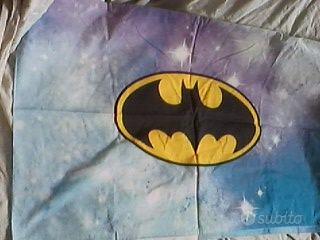 Federa per Cuscino/arredo-poster BatMan e SuperMan
