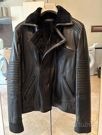 Versace biker jacket in pelle nappa