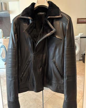 Versace biker jacket in pelle nappa