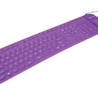 Tastiera USB Gomma Viola