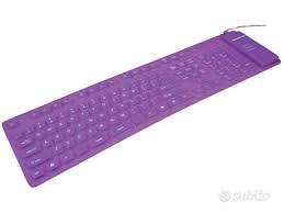 Tastiera USB Gomma Viola